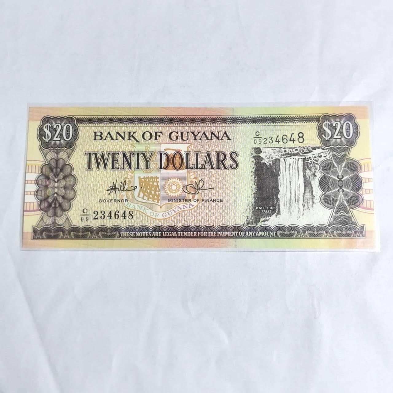 各国外币第97期 大部分全新 圭亚那20元 全新