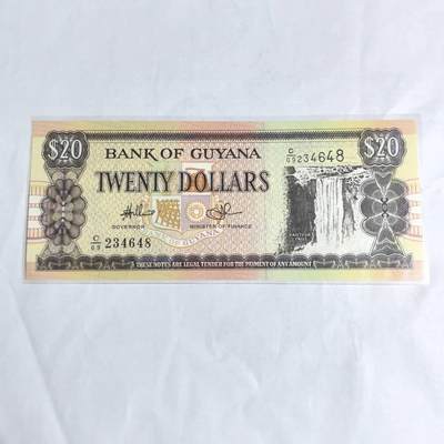 各国外币第97期 大部分全新 - 圭亚那20元 全新