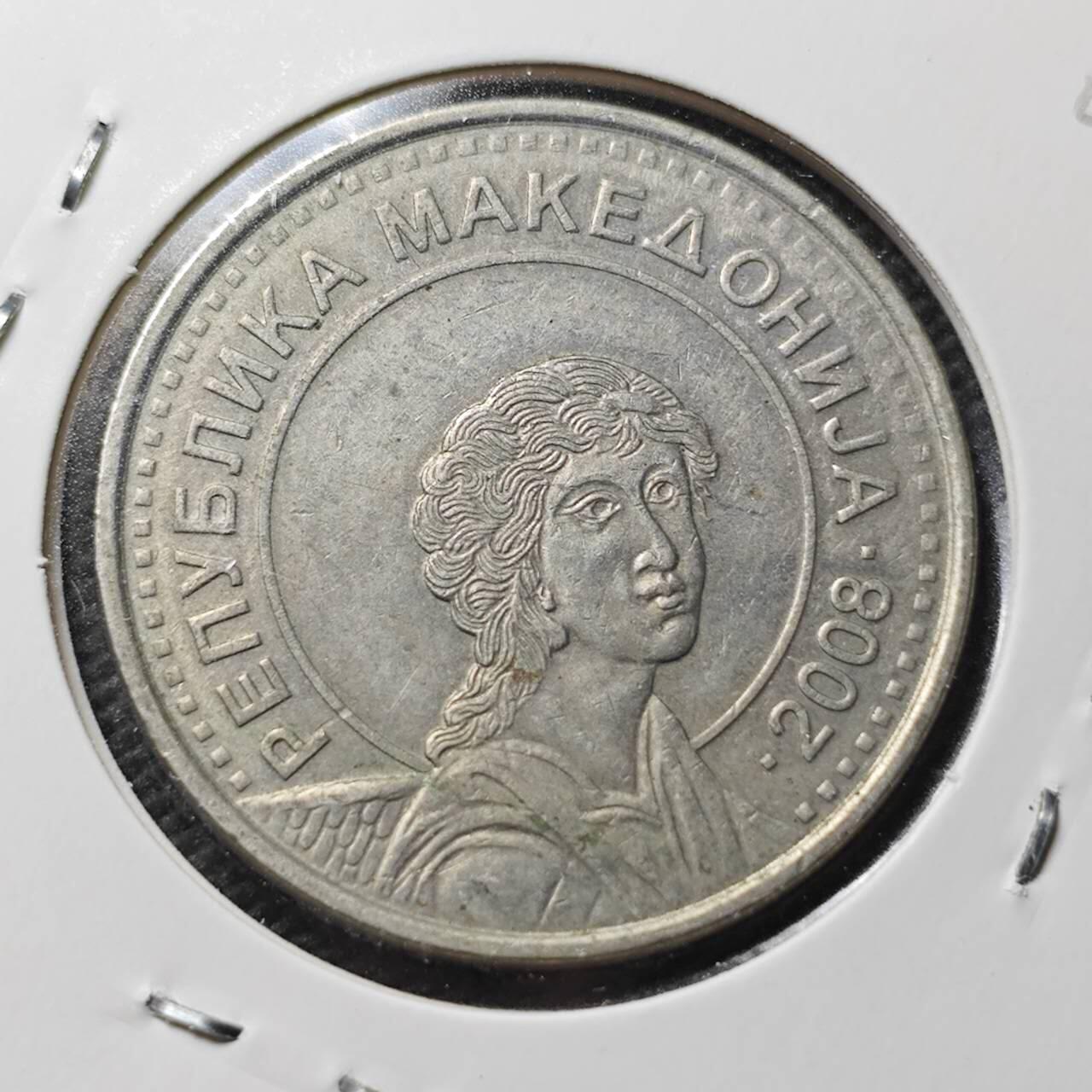 KK钱币收藏小铺  第363场  2月预留时间 周末发货  马其顿50第纳尔