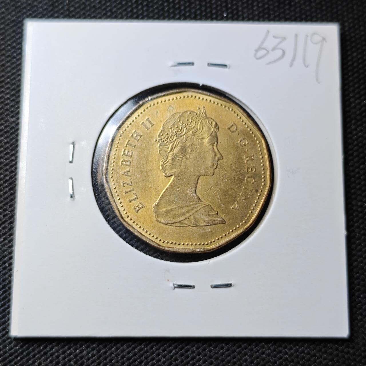 KK钱币收藏小铺  第363场  2月预留时间 周末发货  加拿大1元 好品