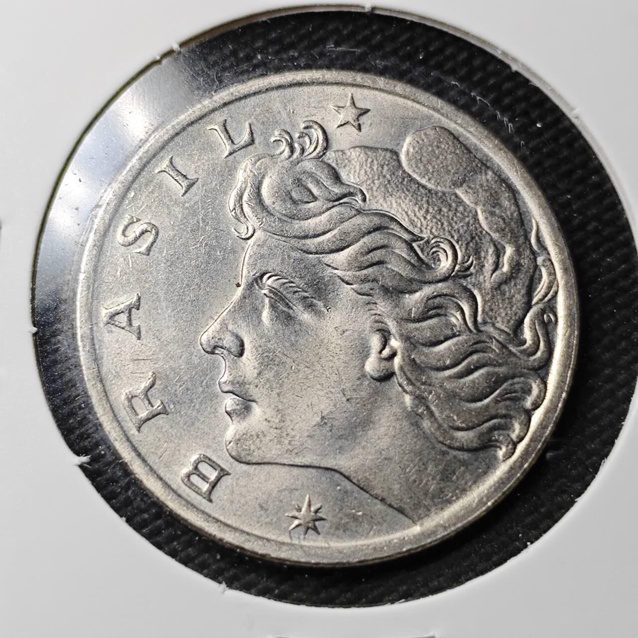 KK钱币收藏小铺  第363场  2月预留时间 周末发货  1976巴西1克鲁塞罗 好品