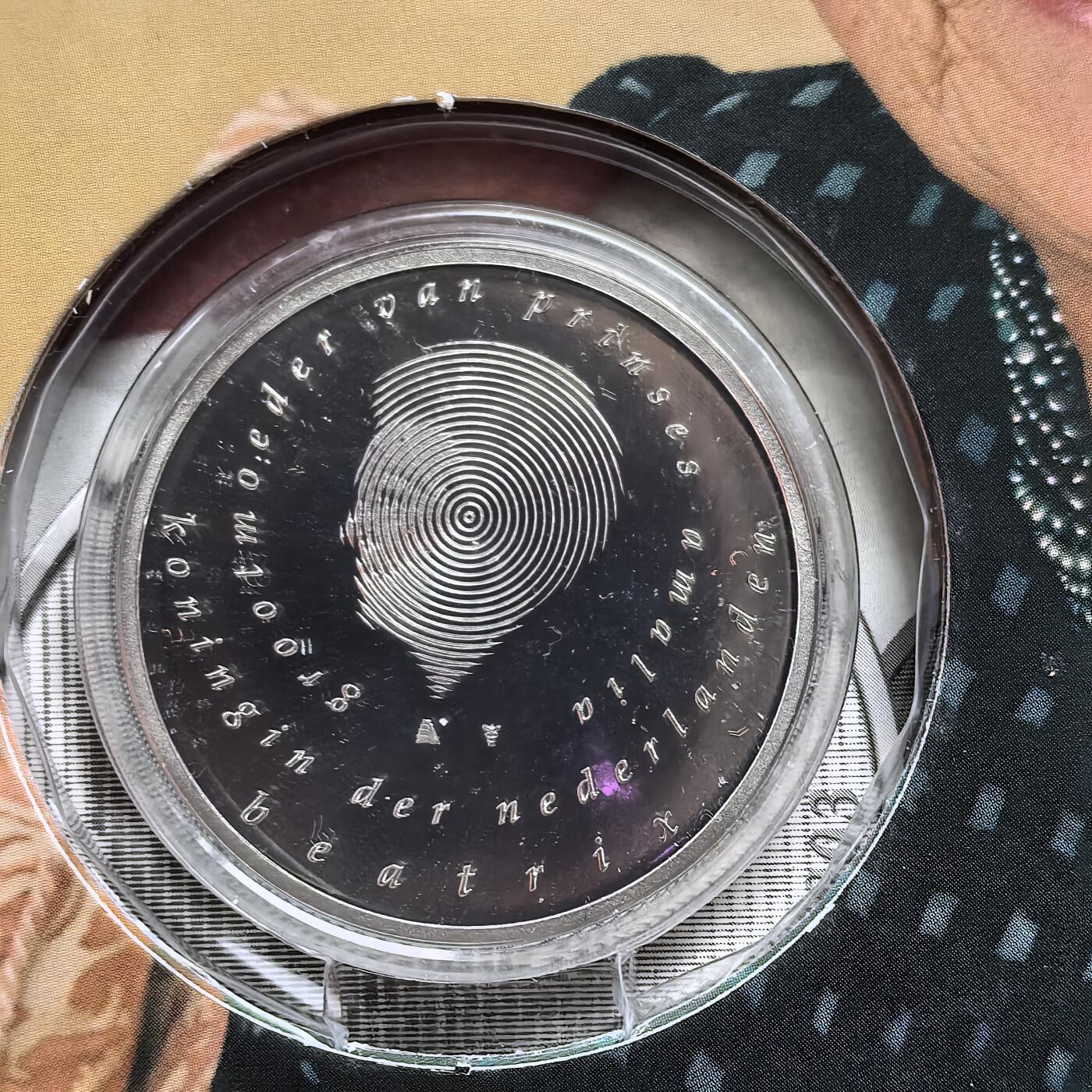 道一币馆币章第一百五十四场 原包装 荷兰2004年卡特琳娜公主诞生10欧元精制银币