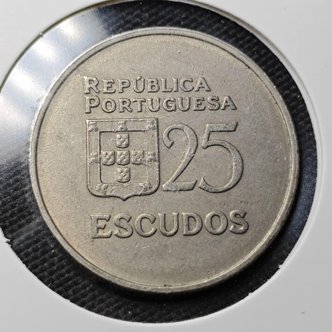 KK钱币收藏小铺  第363场  2月预留时间 周末发货  1980葡萄牙25埃斯库多