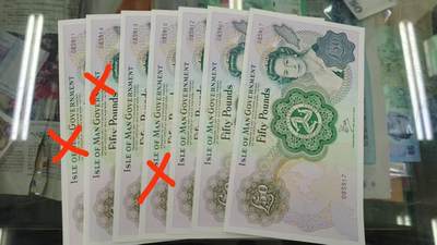 1983年马恩岛50镑 全新UNC无47 - 1983年马恩岛50镑 全新UNC无47