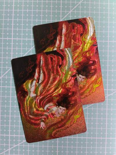 C先生卡牌 第15期 元集纪·刷子签·罐儿签·毒瘤签(持续收拍品中...) - 【幻彩粗闪】燎原×刷子《妖姬传》火灵仙子 双服饰