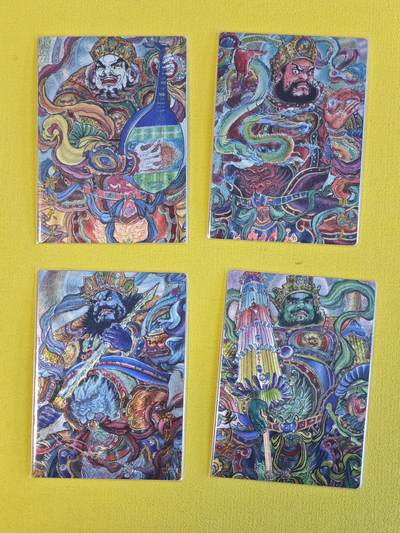 玩卡战线超级大甩拍第45期（周四晚10点半截拍）请寄存过多的卡友准许发货哇！ - 昆仑万象-权迎东绘四大天王粗闪卡一套