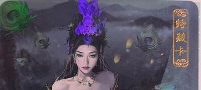 C先生卡牌 第15期 元集纪·刷子签·罐儿签·毒瘤签(持续收拍品中...) - 【彩闪】卡将文创《异仙传》孔雀公主  艺术卡