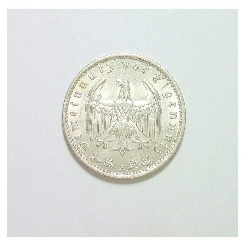 【旋风钱币】11月8日19:00准时开拍 精美欧洲币章、银币银章、第三帝国钱币等 全场包邮！ 可评级 德国第三帝国1938年A版1马克 难得开卷原光