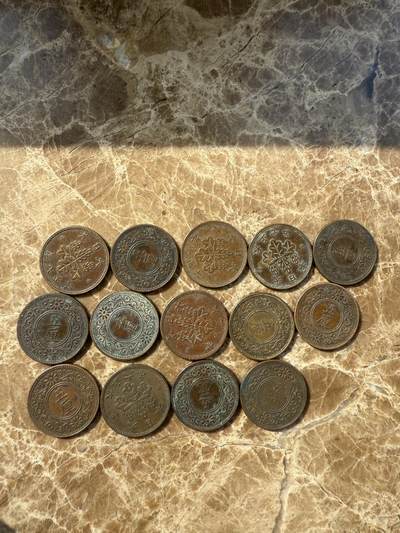 四海杂货铺第十场 - 少见日本五厘铜币14枚