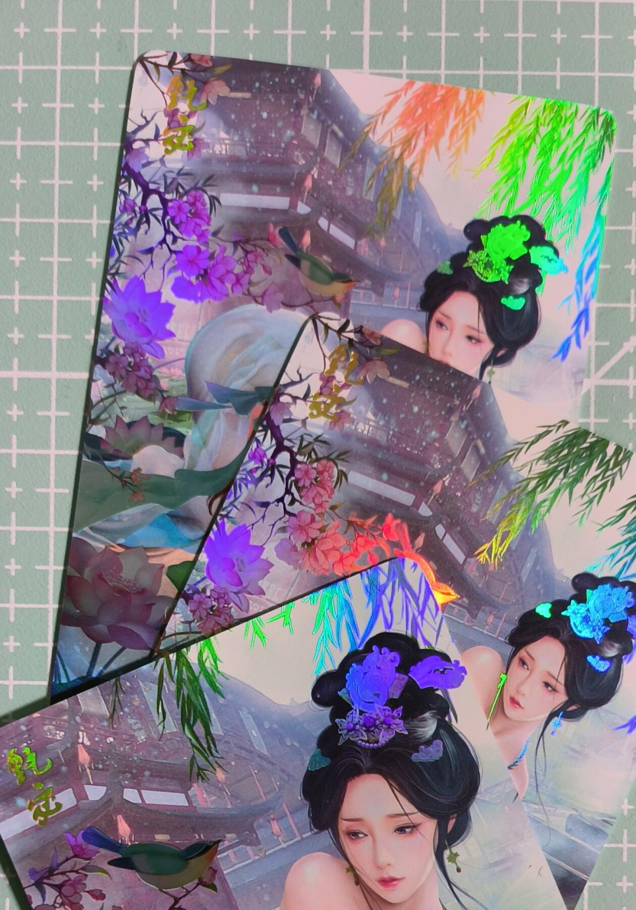 C先生卡牌 第15期 元集纪·刷子签·罐儿签·毒瘤签(持续收拍品中...) 【彩闪】焱卡文化《燎原·魅》甄宓 双服饰+近景