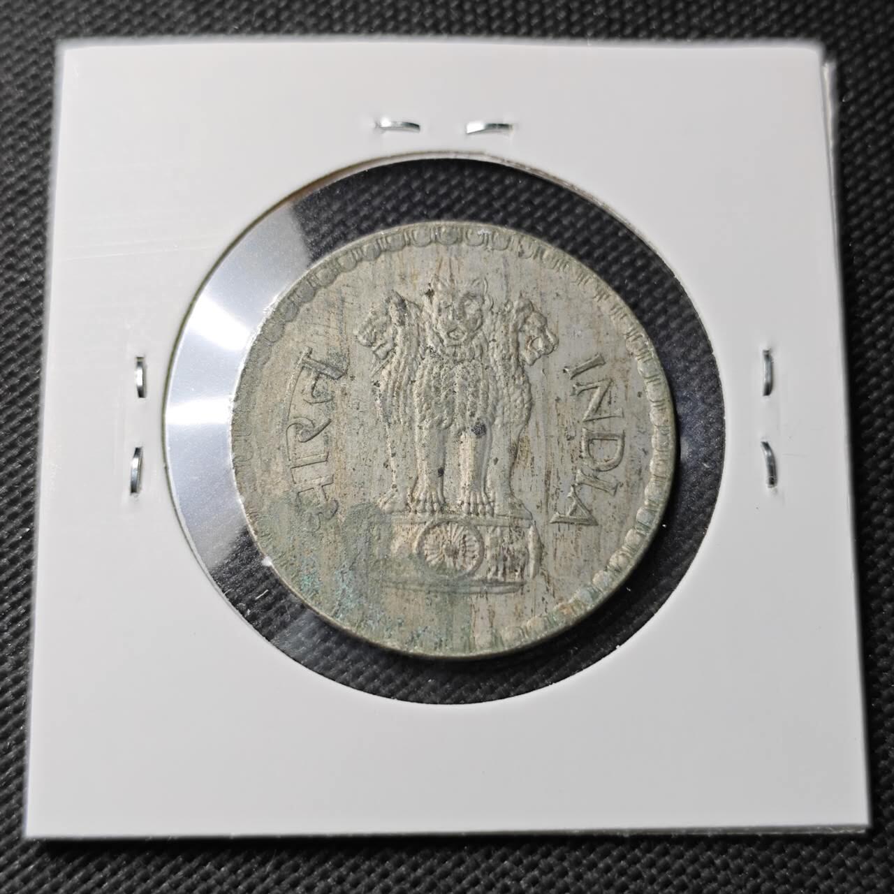 KK钱币收藏小铺  第363场  2月预留时间 周末发货  1980印度1卢比 大卢比