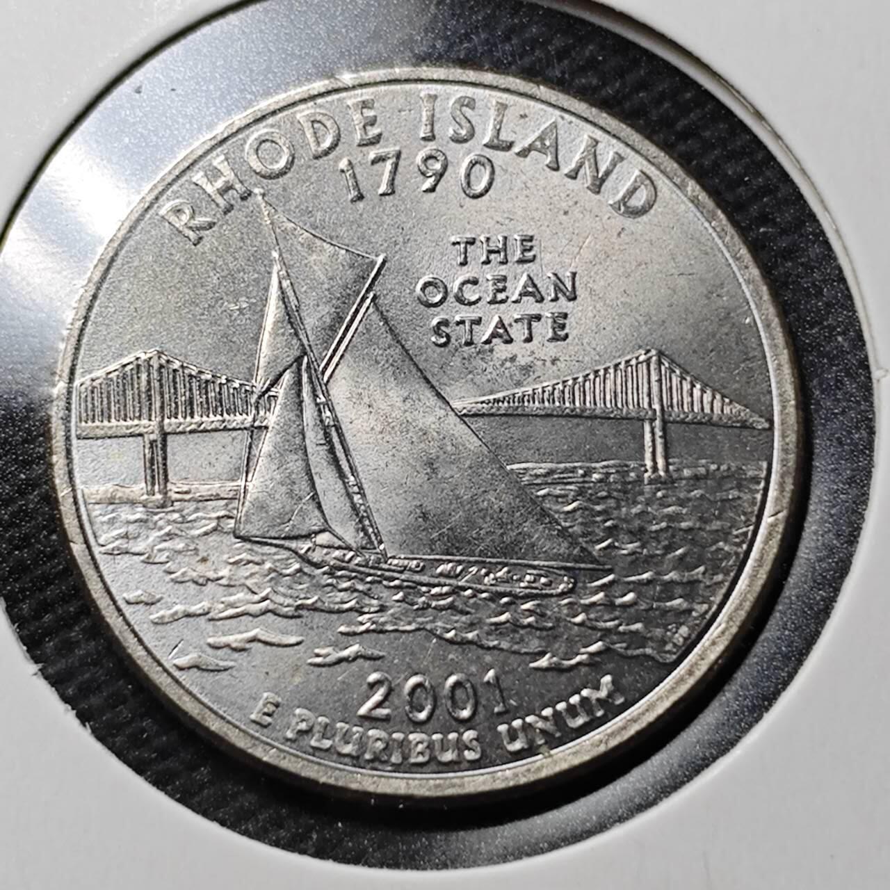 KK钱币收藏小铺  第363场  2月预留时间 周末发货  美国25分纪念币 好品