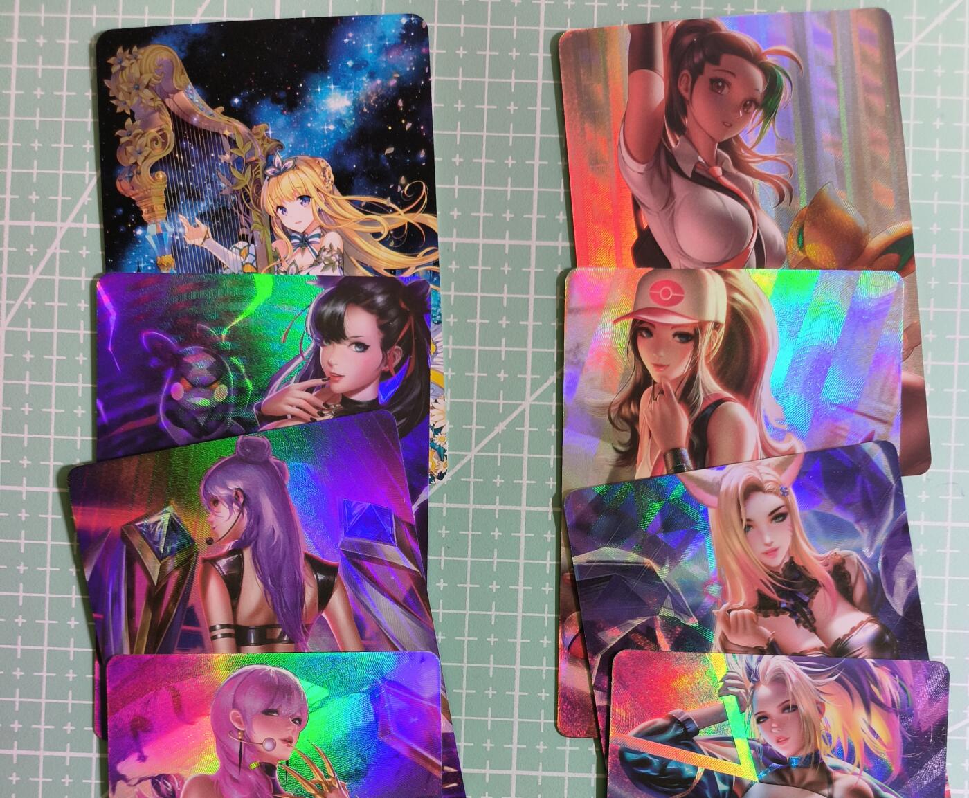 C先生卡牌 第15期 元集纪·刷子签·罐儿签·毒瘤签(持续收拍品中...) 【彩闪】自制卡《游戏·动漫·卡通》组合② 8张