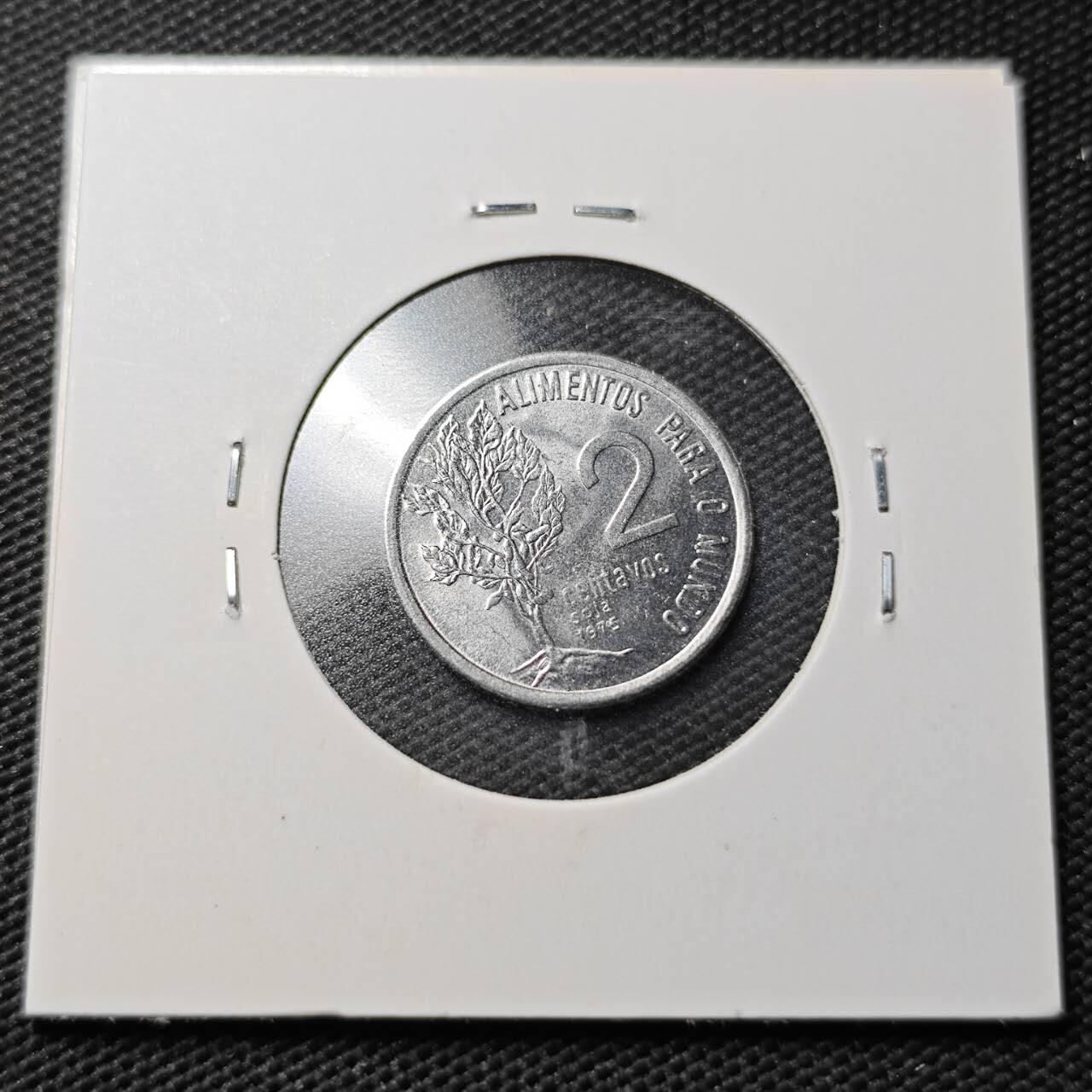 KK钱币收藏小铺  第363场  2月预留时间 周末发货  1975巴西2分 好品纪念币