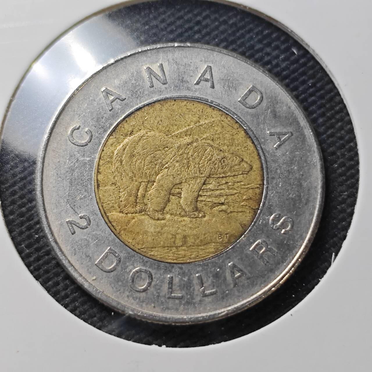 KK钱币收藏小铺  第363场  2月预留时间 周末发货  加拿大2元