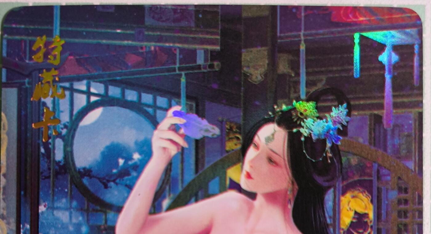 C先生卡牌 第15期 元集纪·刷子签·罐儿签·毒瘤签(持续收拍品中...) 【彩闪】焱卡文化《燎原·魅》毛嫱 艺术卡