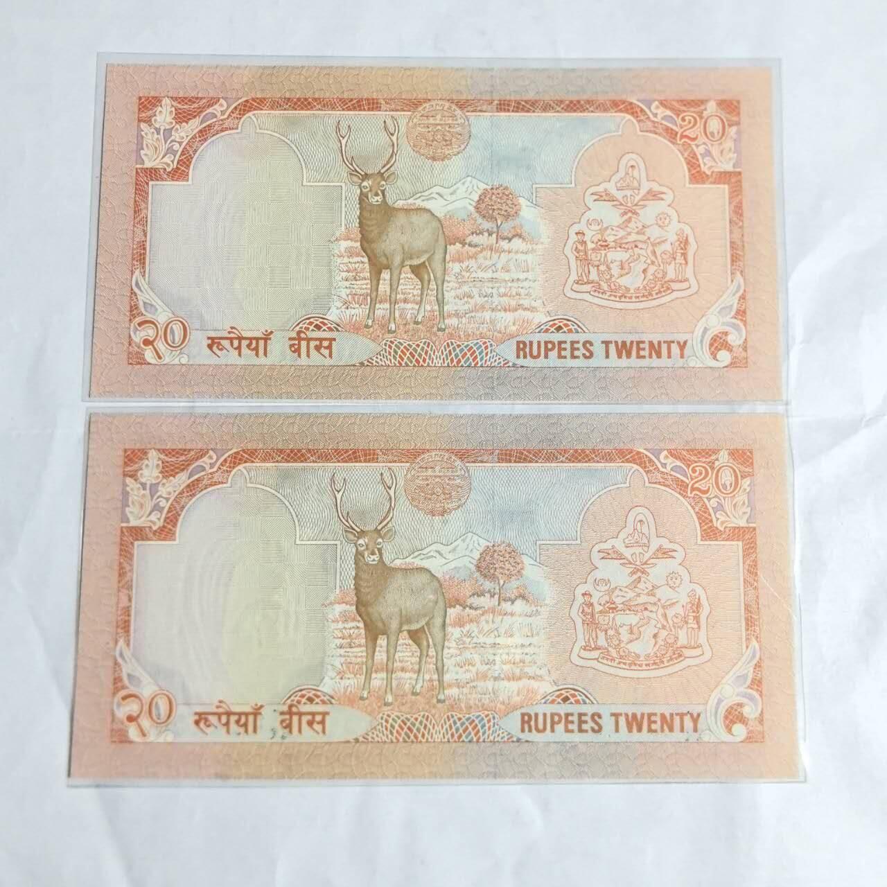 各国外币第97期 大部分全新 尼泊尔20卢比 2张全新