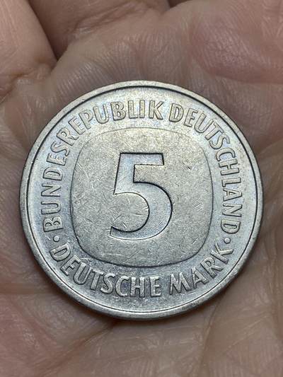 2025年第一百二十一场(总第一百四十七场）外国好品散币(免佣金) - 德国🇩🇪1975年5马克(D标，慕尼黑造)