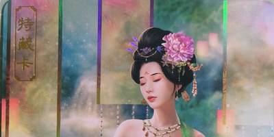 C先生卡牌 第15期 元集纪·刷子签·罐儿签·毒瘤签(持续收拍品中...) - 【彩闪】卡将文创《绝代芳华》杨玉环  艺术卡