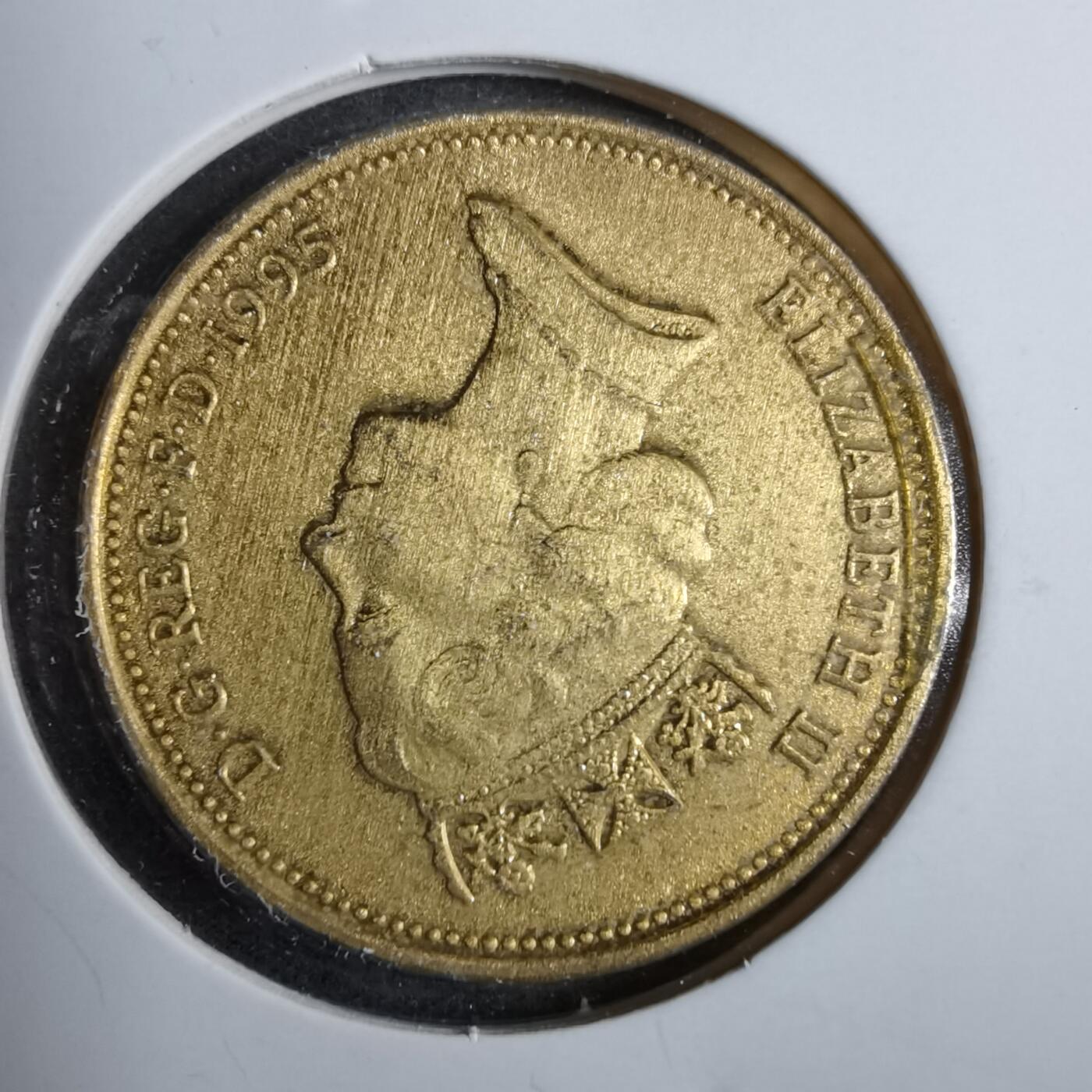 沼泽如烟--第889场 英国1995年2便士有金色镀层