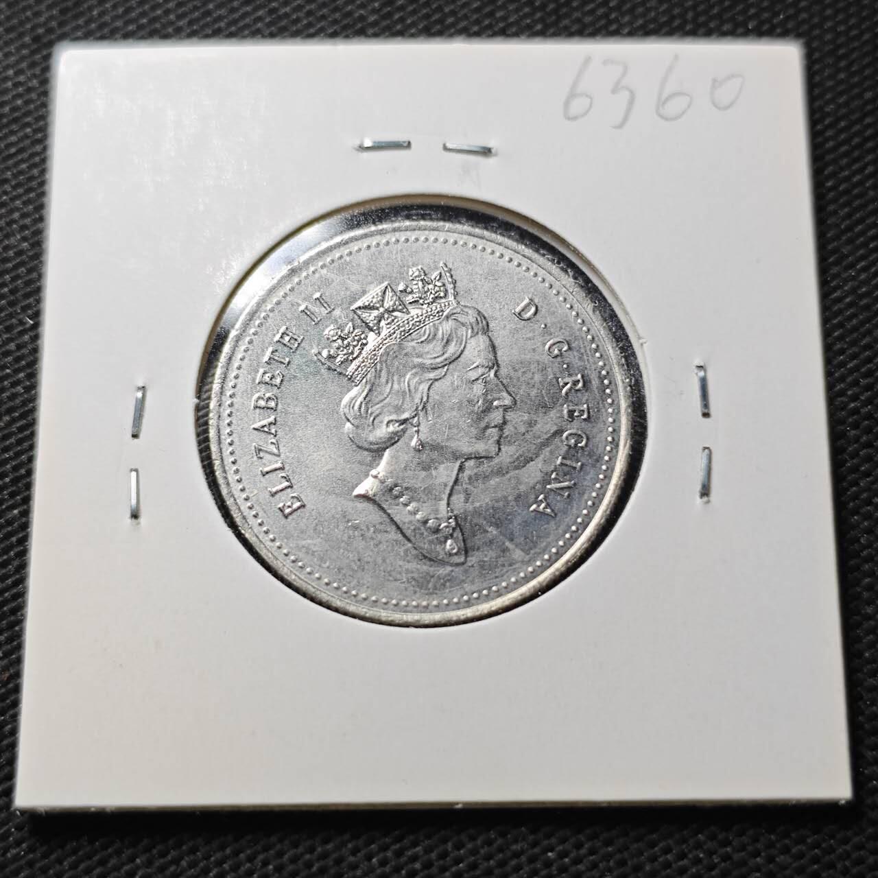 KK钱币收藏小铺  第363场  2月预留时间 周末发货  1994加拿大50分