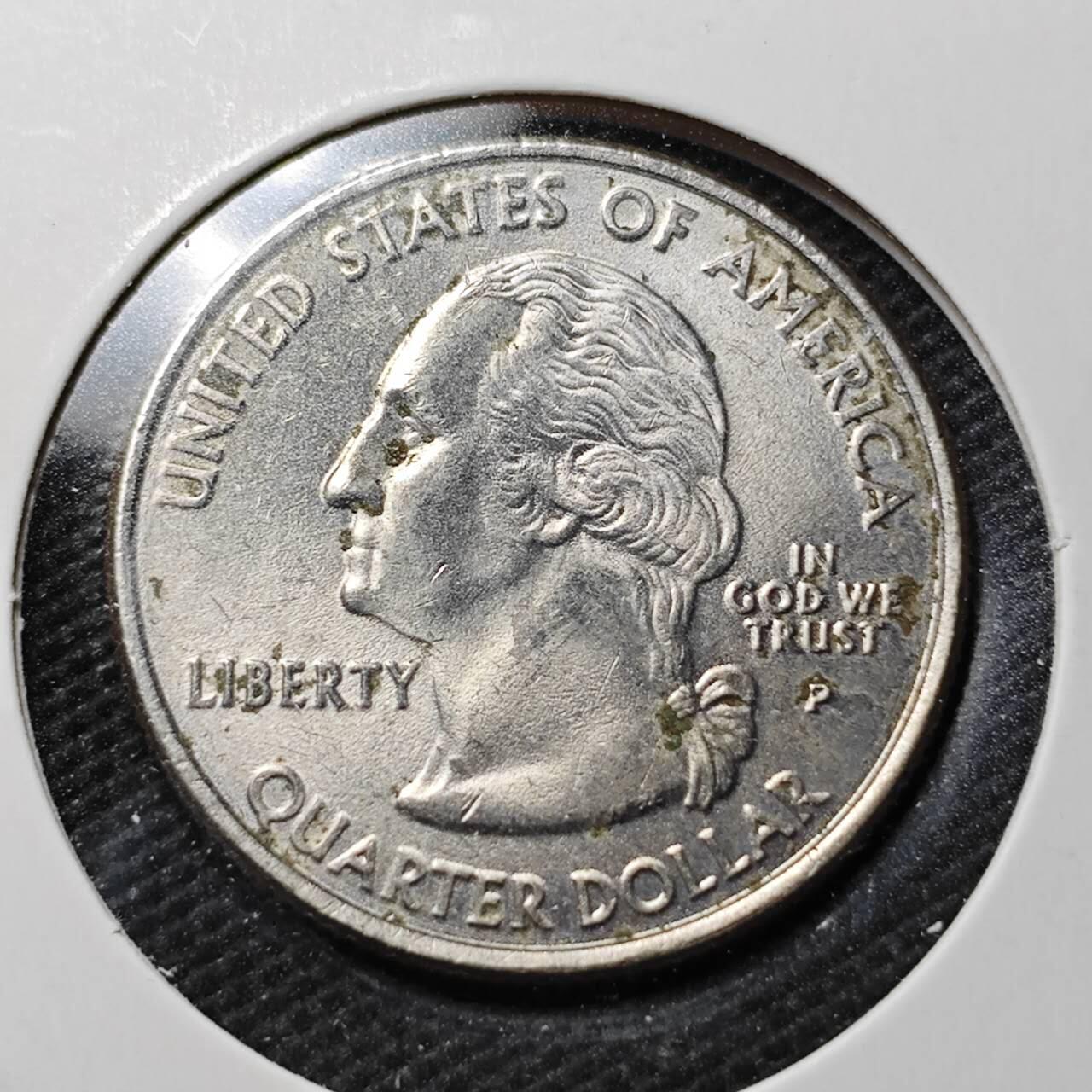 KK钱币收藏小铺  第363场  2月预留时间 周末发货  美国25分纪念币 