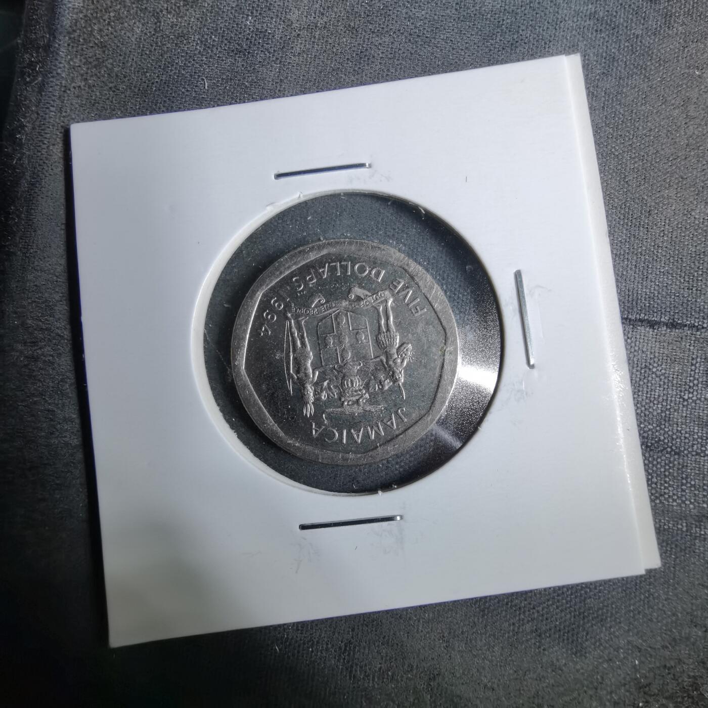 沼泽如烟--第889场 牙买加1994年五元