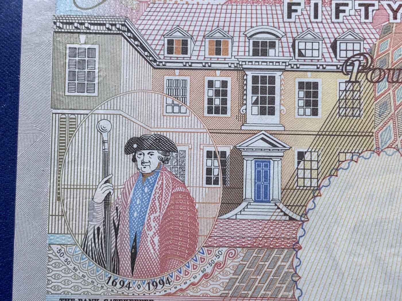 《竞宝斋》第434场 周日，周一2场连拍 （全场包邮） PMG 66EPQ 1994年英国E序列 50镑 女王钞