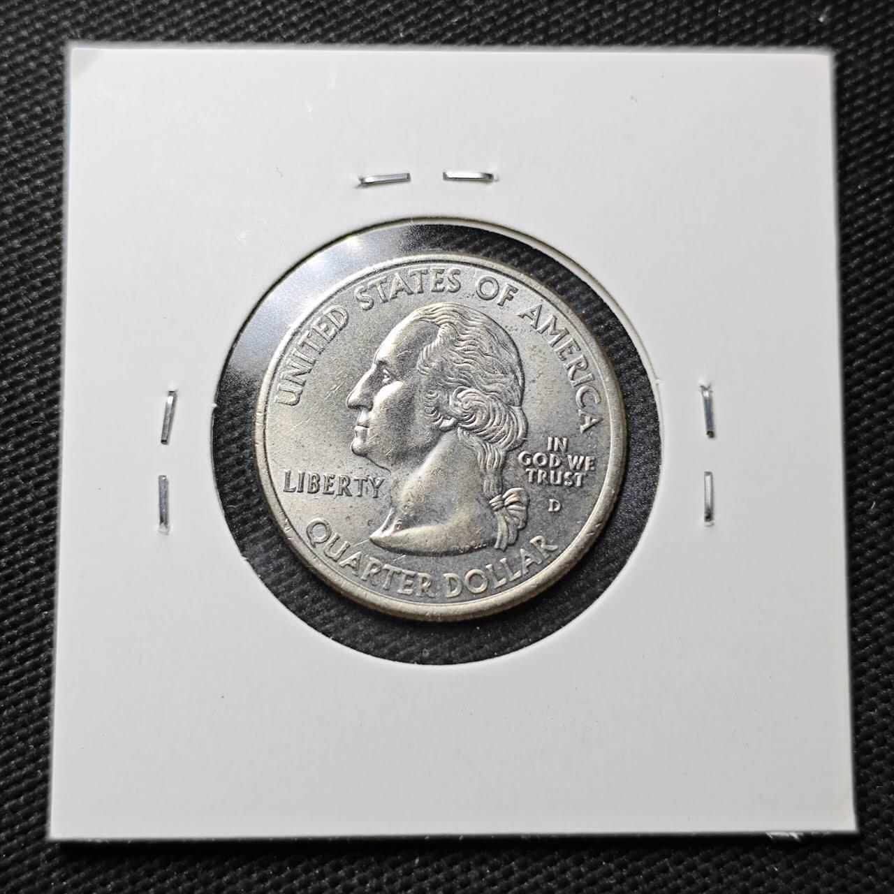 KK钱币收藏小铺  第363场  2月预留时间 周末发货  美国25分纪念币 好品