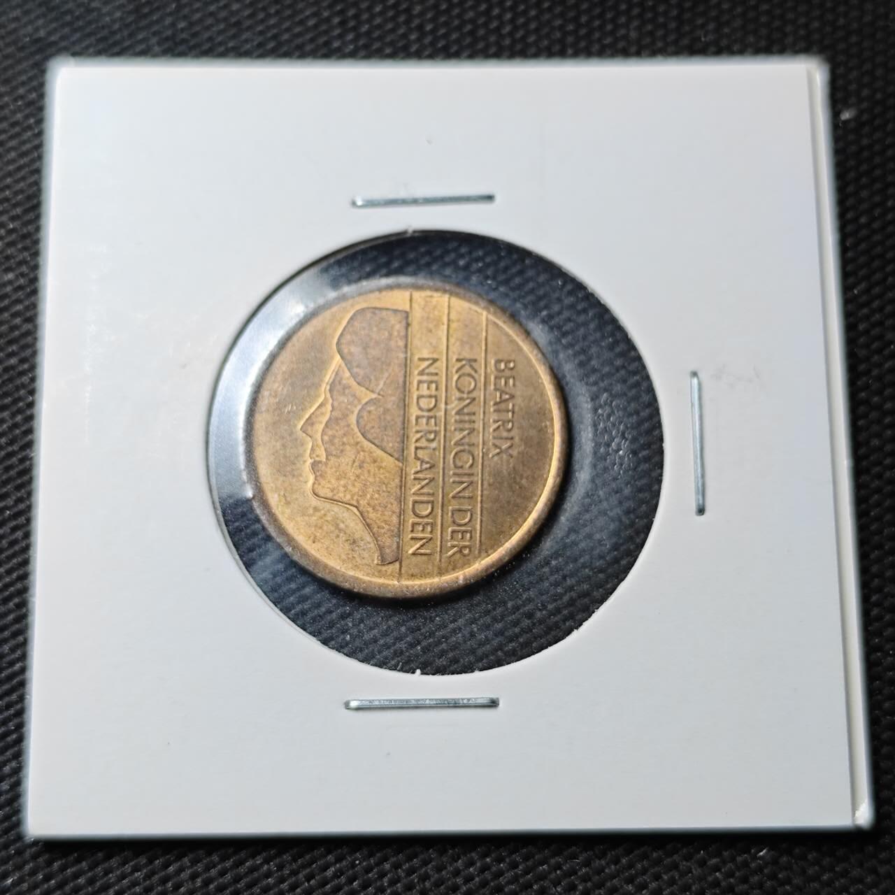 KK钱币收藏小铺  第363场  2月预留时间 周末发货  1982荷兰5分铜币