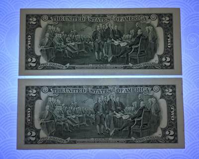 2元美金 圆圆倒置号88尾+999倒置豹子号 共2张