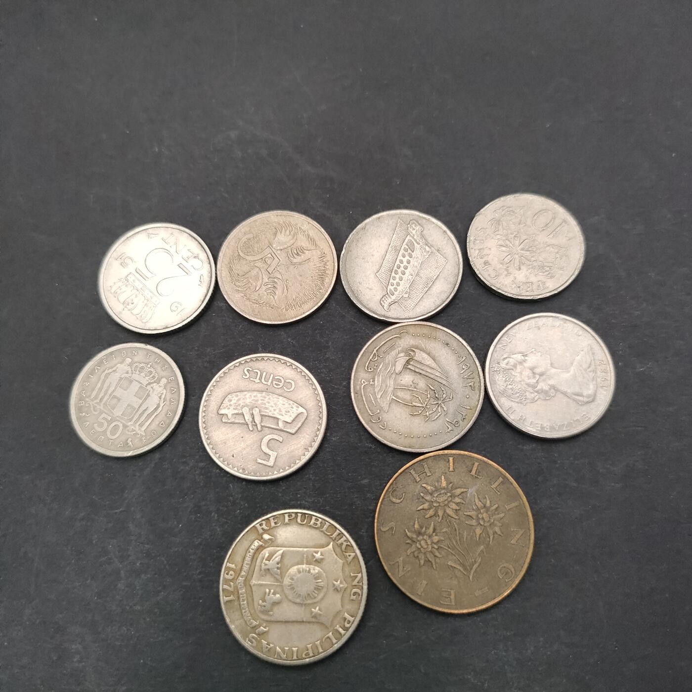 猩哥外币小铺➨【第200场】 硬币10个