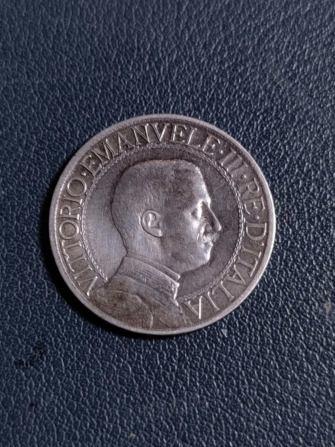 世界各国银币章专场（第23场） 1910年意大利伊曼纽尔三世1里拉银币