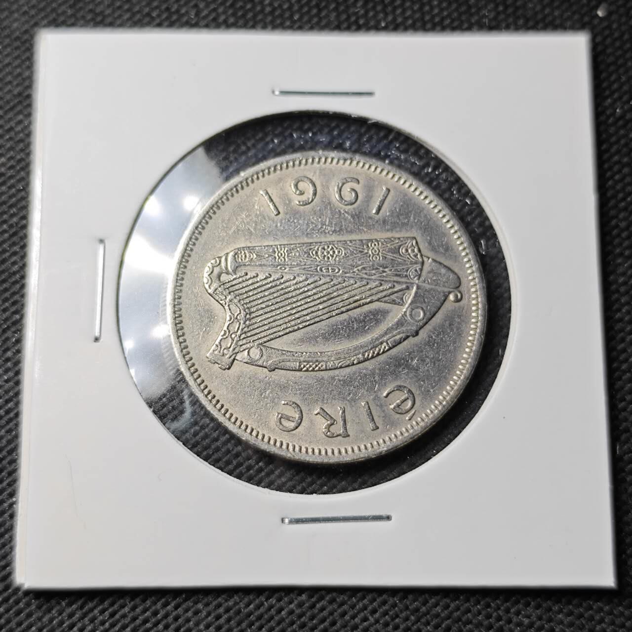 KK钱币收藏小铺  第363场  2月预留时间 周末发货  1961爱尔兰2先令