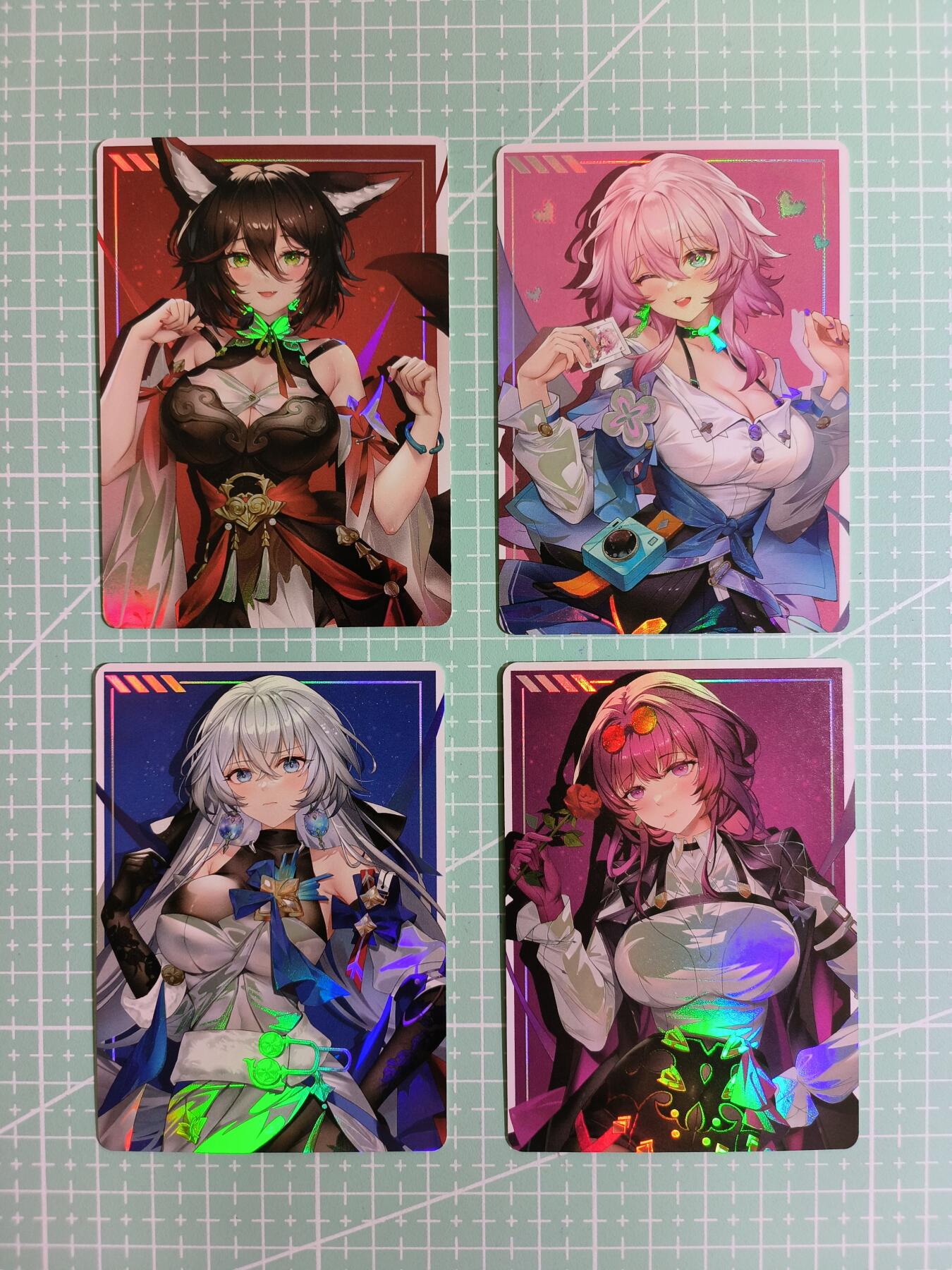 C先生卡牌 第15期 元集纪·刷子签·罐儿签·毒瘤签(持续收拍品中...) 【彩闪】《星轨铁道》游戏人物 4张