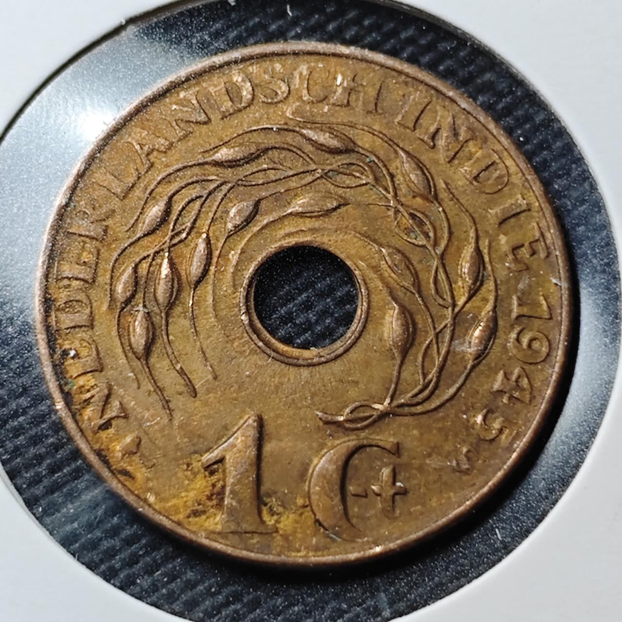 KK钱币收藏小铺  第363场  2月预留时间 周末发货  荷属东印度一分铜币