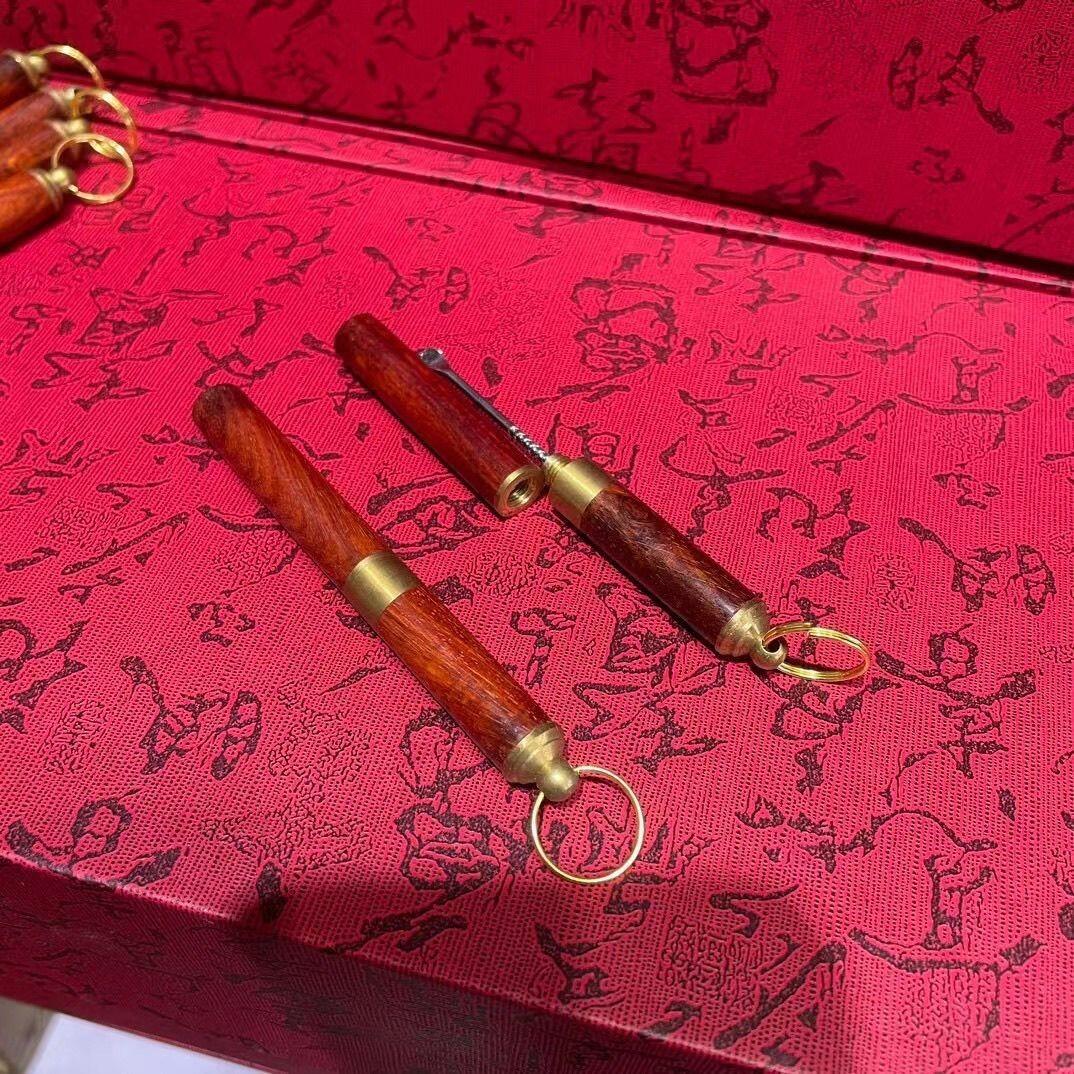 听雨轩（16）木雕 印度小叶紫檀便携掏耳勺