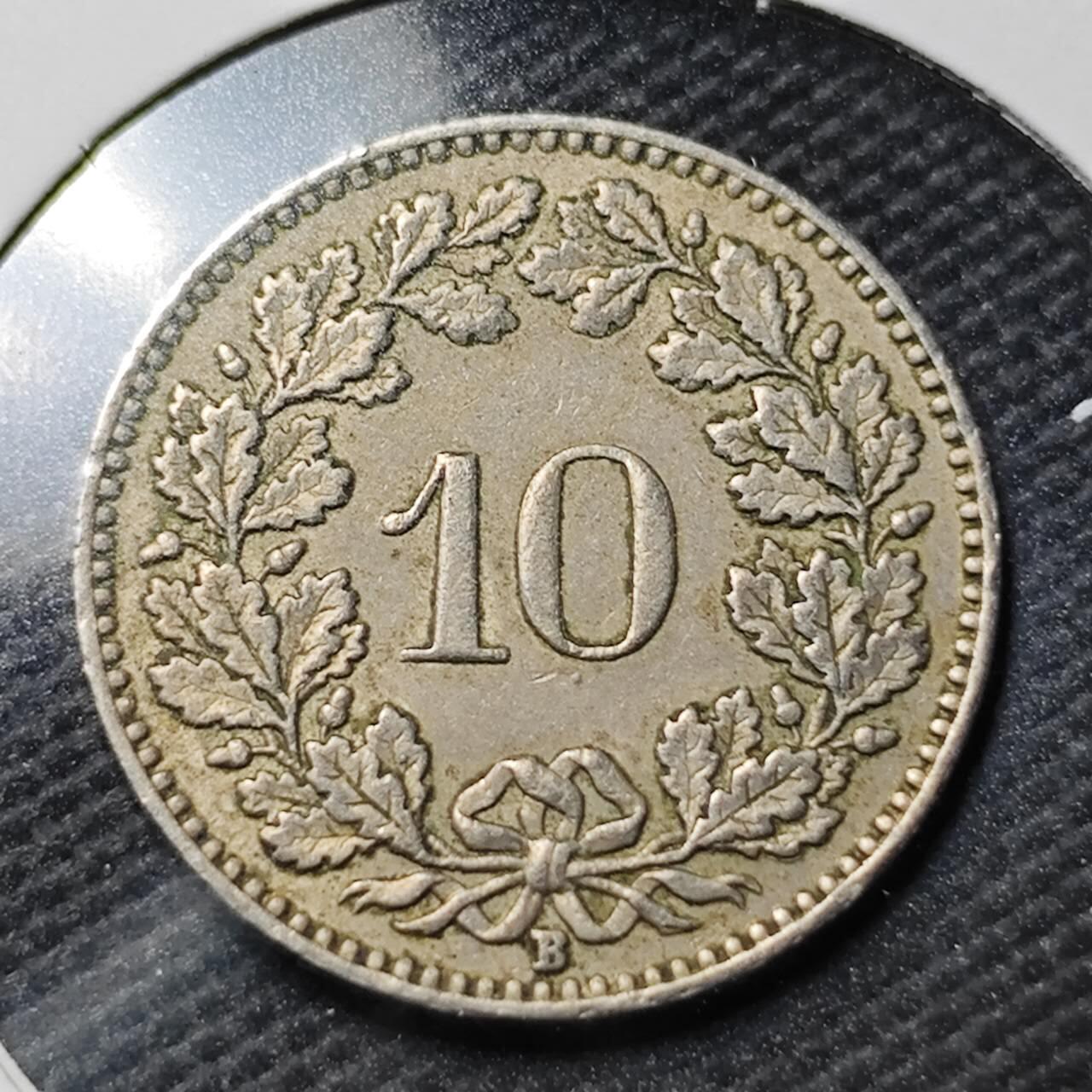 KK钱币收藏小铺  第363场  2月预留时间 周末发货  1953瑞士10分