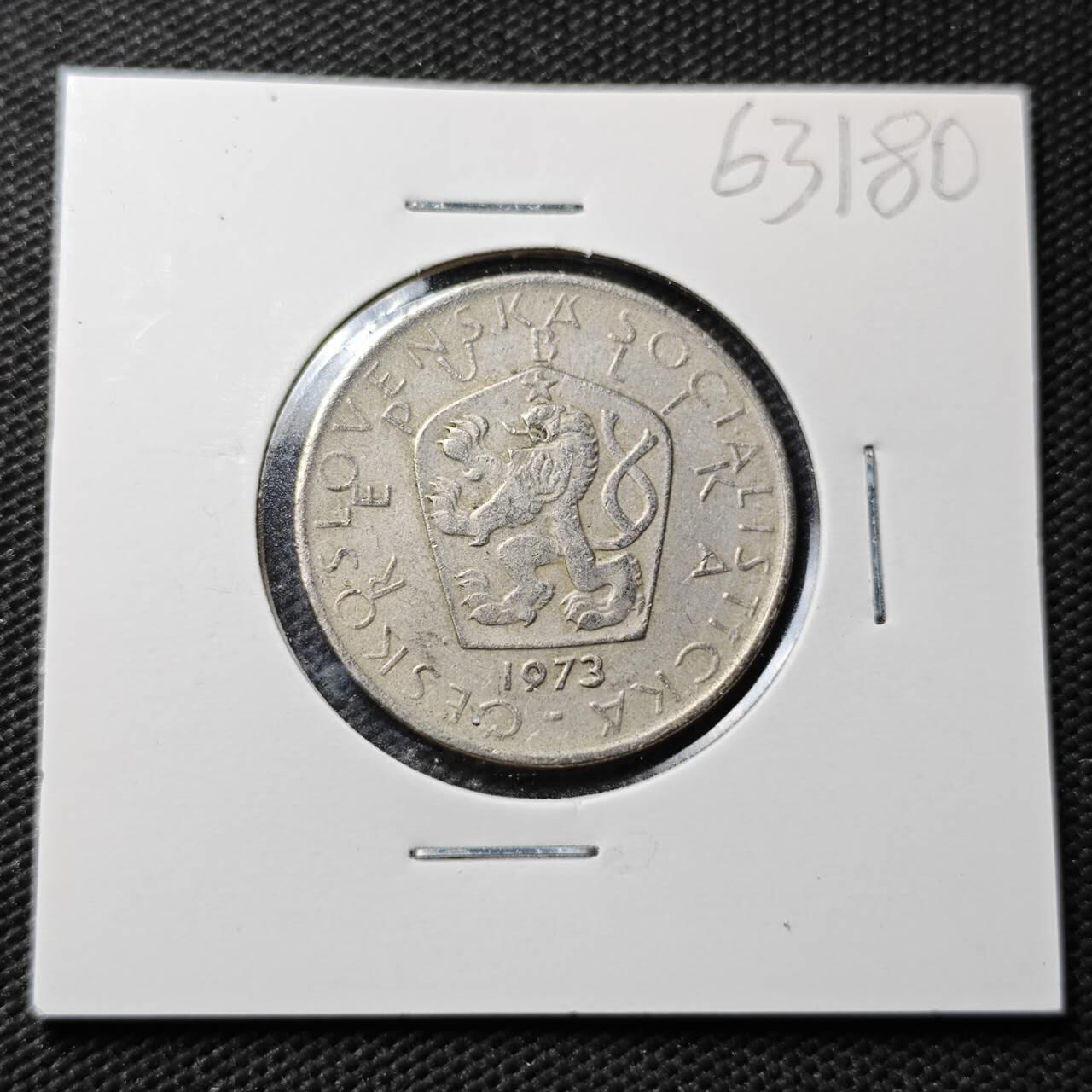 KK钱币收藏小铺  第363场  2月预留时间 周末发货  捷克斯洛伐克5克朗