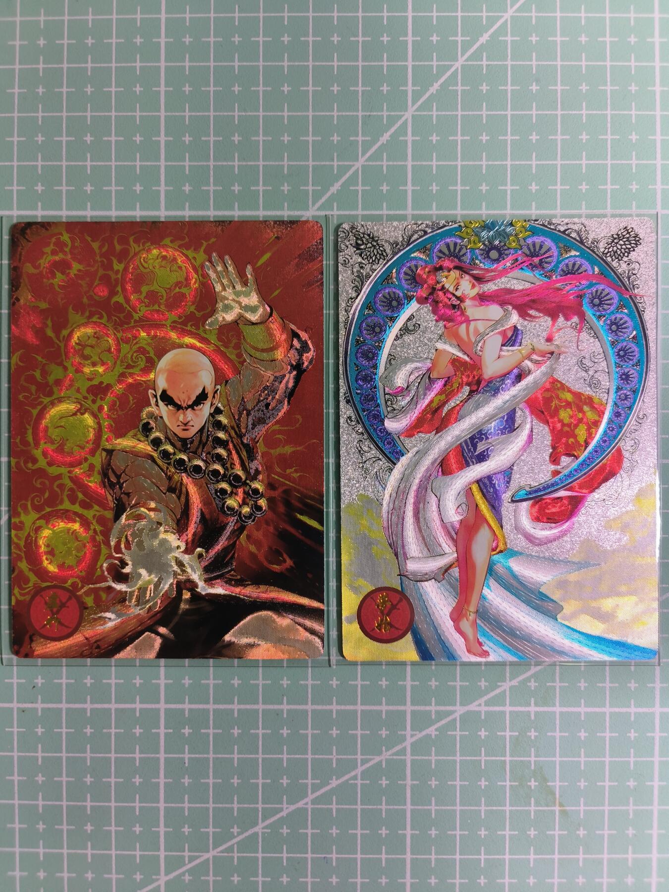 C先生卡牌 第15期 元集纪·刷子签·罐儿签·毒瘤签(持续收拍品中...) 【粗闪】奇点卡牌《盲包系列》虚竹+梦姑 2张