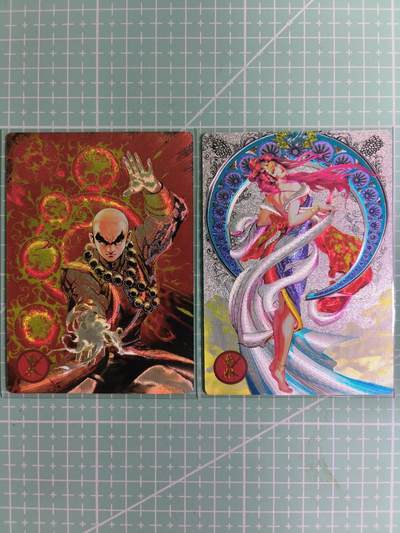 C先生卡牌 第15期 元集纪·刷子签·罐儿签·毒瘤签(持续收拍品中...) - 【粗闪】奇点卡牌《盲包系列》虚竹+梦姑 2张