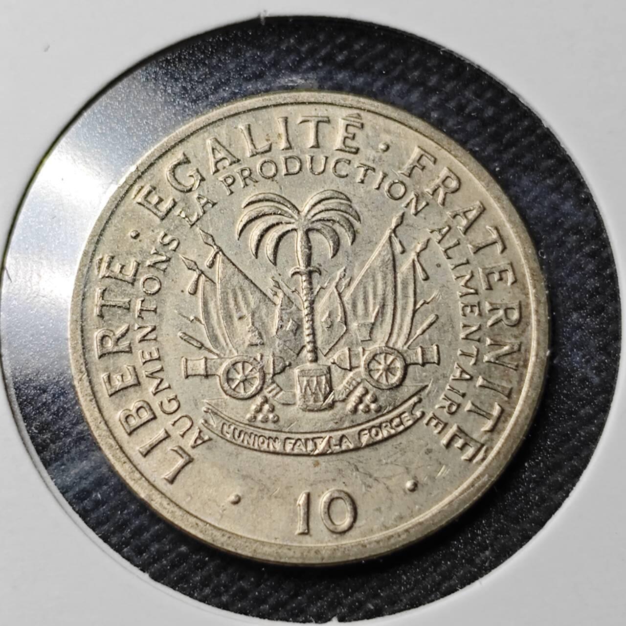 KK钱币收藏小铺  第363场  2月预留时间 周末发货  海地10分