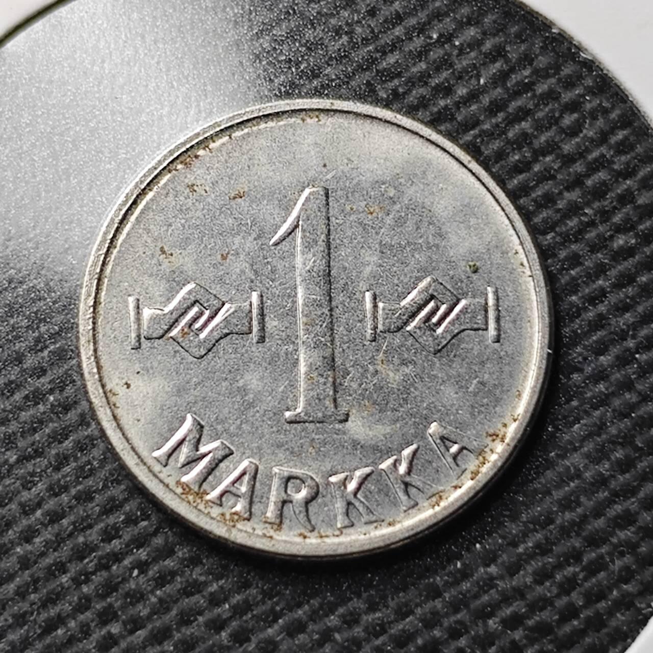 KK钱币收藏小铺  第363场  2月预留时间 周末发货  1960芬兰1芬尼 铁币