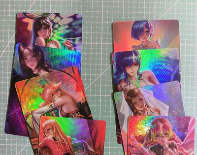 C先生卡牌 第15期 元集纪·刷子签·罐儿签·毒瘤签(持续收拍品中...) - 【彩闪】自制卡《游戏·动漫·卡通》组合③ 8张