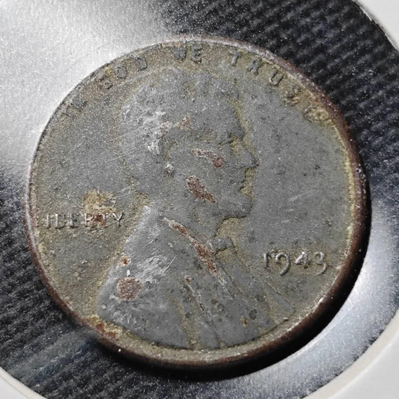 KK钱币收藏小铺  第363场  2月预留时间 周末发货  1943美国1分铁币