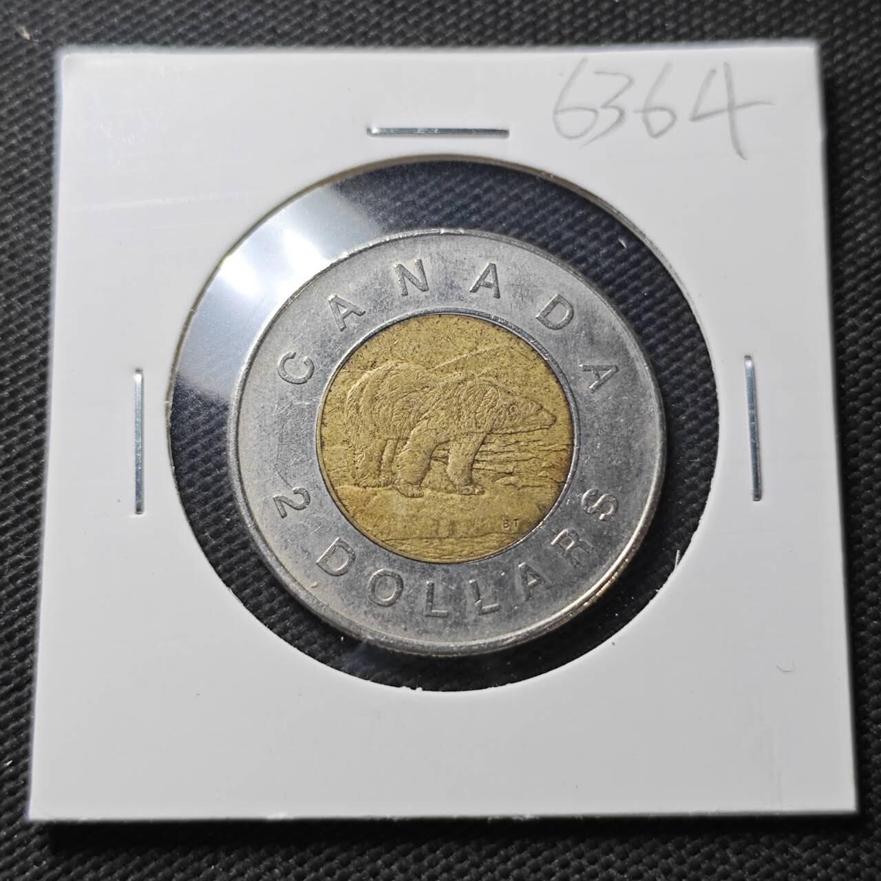 KK钱币收藏小铺  第363场  2月预留时间 周末发货  加拿大2元