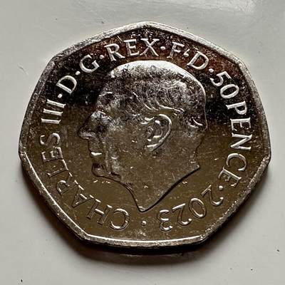 🌹外币初藏🌹🐯2025年第123场  每周二四六晚8️⃣点 接代拍 - 英国2023年50便士b