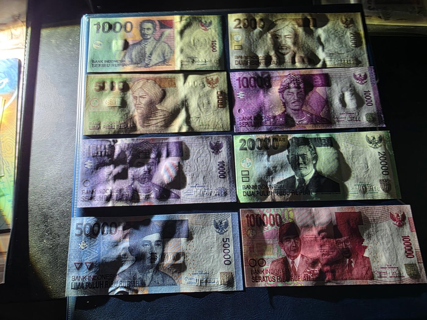 叁拾收藏第33期 印度尼西亚2016年清版7张一套（1千-10万卢比）  UNC