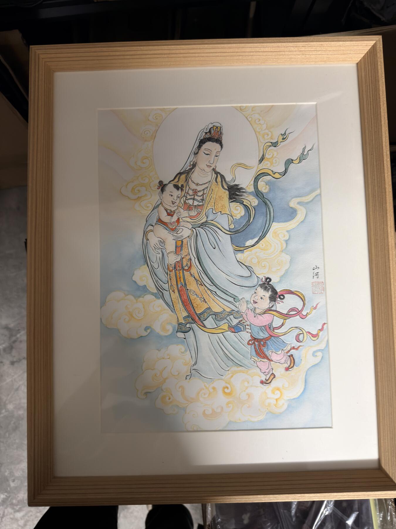 粤A卡牌第16期（10月30日22:00截拍） 【大画原稿】观音 画师：山河 