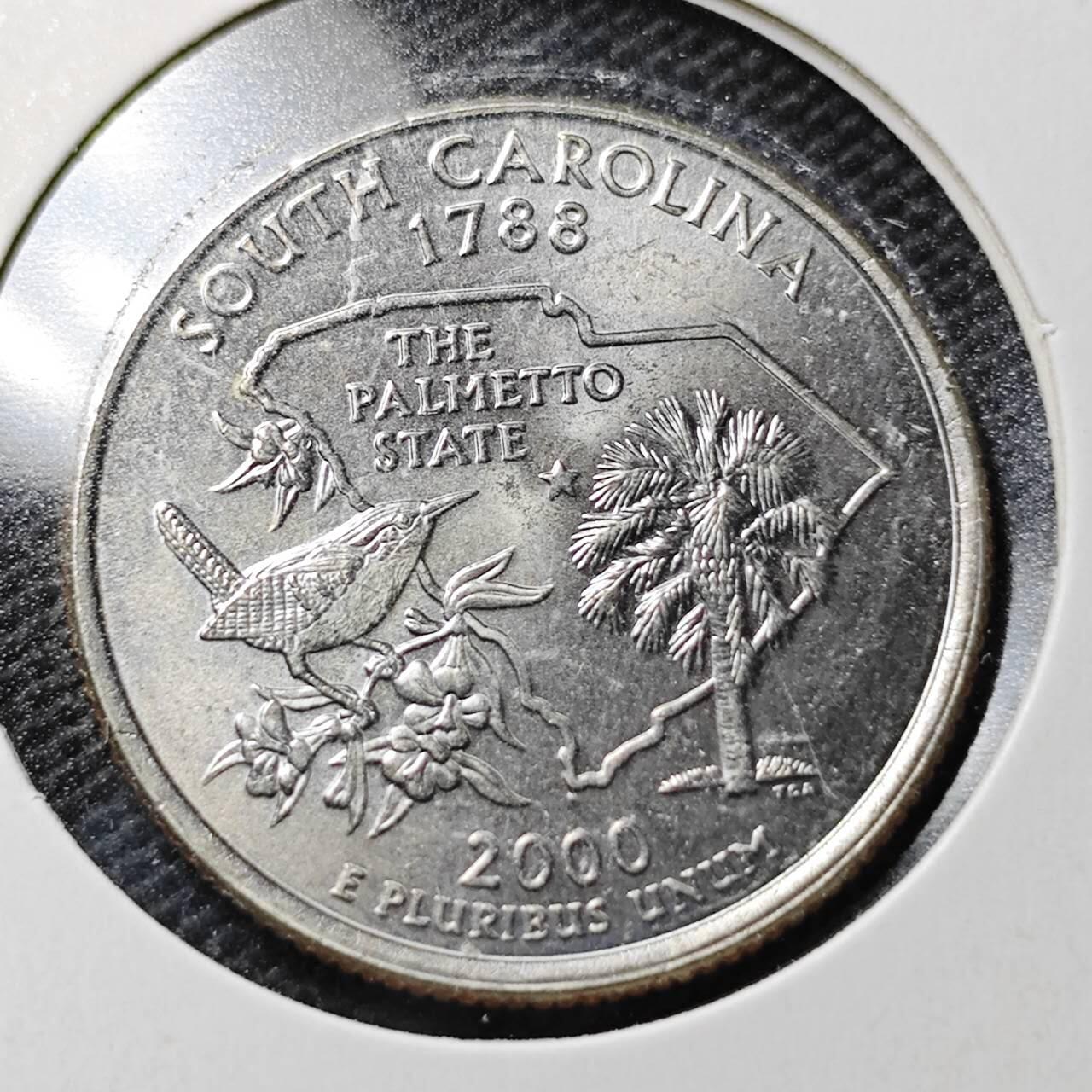 KK钱币收藏小铺  第363场  2月预留时间 周末发货  美国25分纪念币 好品